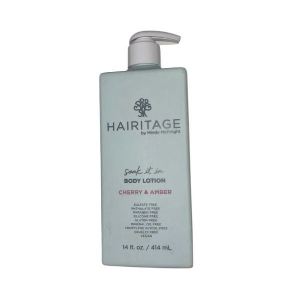 Hairitage Mindy McKnight Soak It In Body Lotion Cherry & Amber 14oz - Picture 1 of 2